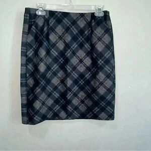 Cabi Step Out Plaid Pencil  Skirt Sz 6 Womens